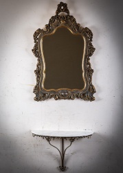 Антикварная мраморная консоль с зеркалом код. RM4165850