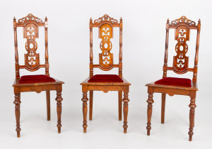 картинка Антикварный набор стульев (3 шт.) салоне старинных вещей "Шебби" являющийся официальным дистрибьютором в России и Беларуси