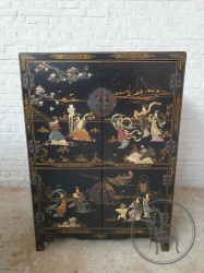 Старинный комод в ориентальном стиле с инкрустацией камнями код. BE4165428