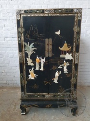 Старинный китайский комод с росписью и инкрустацией код. BE4139764