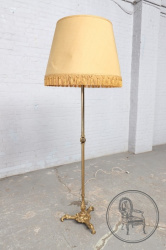 Старинный торшер с бронзовыми рожками с изображением рыбок код. BE9391