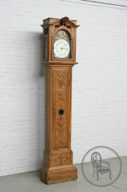 Антикварные напольные часы в корпусе из светлого дуба код. BE5895