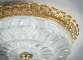 Старинный потолочный светильник из латуни и стекла код. RM4165217 фото 1