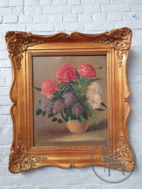 Старинная картина на холсте код. BE4097604