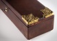 Антикварный перчаточный ящик, декорированный латунными накладками код. RM4145840 фото 4