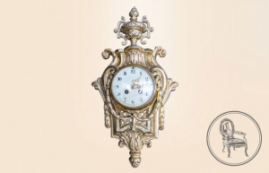 картинка Антикварные настенные часы салоне старинных вещей "Шебби" являющийся официальным дистрибьютором в России и Беларуси