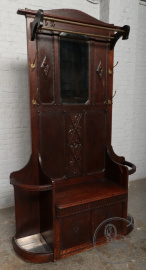 Антикварная вешалка в хол со скамейкой код. BE99288