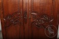 Антикварный дубовый шкаф с цветочной резьбой код. BE4149925 фото 11