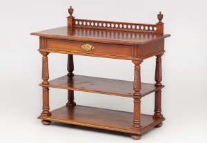 картинка Антикварная консоль в резными колоннами салоне старинных вещей "Шебби" являющийся официальным дистрибьютором в России и Беларуси