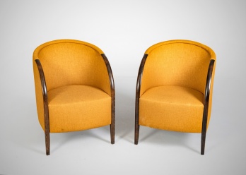 Винтажные парные кресла в стиле ар-деко формы «tub chair» код. RM4166094