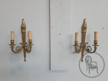 Старинные бронзовые бра в стиле Людовика XVI код. BE4157424