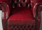 Старинный комплект мебели: диван и два кресла Честерфилд в обивке из натуральной кожи бордового цвета код. RM4165276 фото 12