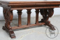 Антикварный стол с объемной резьбой на «коньках» прямоугольной формы код. BE107518 фото 5