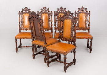 Антикварный набор стульев (6 шт.) код. RM47402