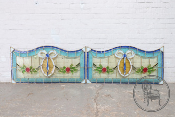 Антикварные витражные панели код. BE9790