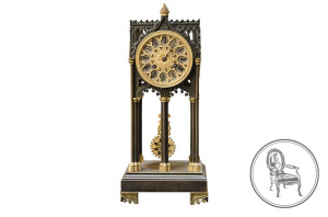 картинка Антикварные каминные часы салоне старинных вещей "Шебби" являющийся официальным дистрибьютором в России и Беларуси