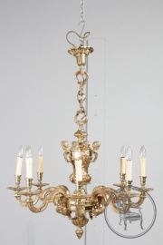 Антикварная бронзовая люстра с ангелочками код. BE4161609