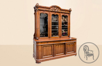 Антикварный книжный шкаф код. VS0886