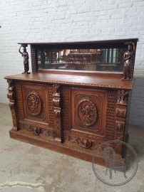 Антикварный комод с зеркалом в стиле Генриха II код.&nbsp;BE4165999