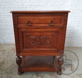 Антикварная дубовая резная тумба код. BE4097191
