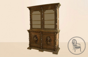 Антикварный посудный шкаф код. VS0990
