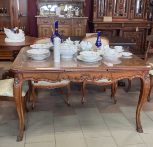 Антикварный стол из дуба с шахматной поверхностью код.&nbsp;FN35