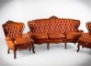Старинный комплект кожаной мебели: диван и два кресла в кожаной обивке код. RM4165525 фото 1