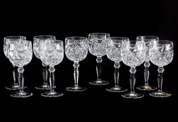 Набор из 10 винтажных хрустальных бокалов код. RM4101437