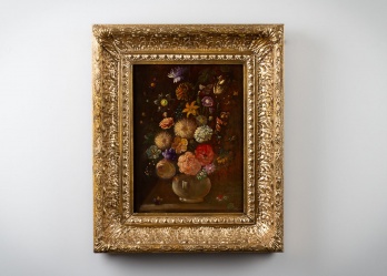 Старинная картина букет в вазе код. RM4165208