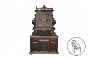 картинка Антикварный буфет салоне старинных вещей "Шебби" являющийся официальным дистрибьютором в России и Беларуси