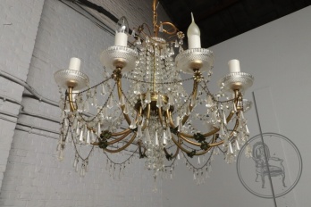 Старинная люстра из латуни в стиле Людовика XV код. BE4097484