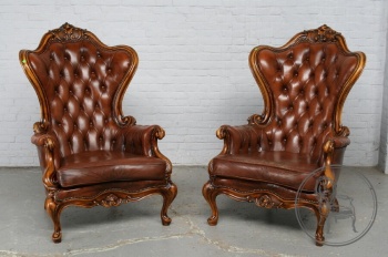 Старинные ореховые кресла (пара) код. BE4097506