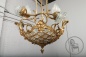 Антикварная бронзовая люстра в форме корзины с цветами код. BE4131571 фото 9
