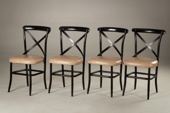 Старинные стулья с металлическим каркасом (4 шт.) код. RM4101575