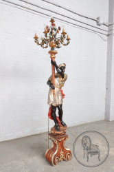 Старинный итальянский торшер в виде мавра код. BE37380