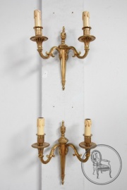 Антикварные бронзовые бра (пара) код. BE107384