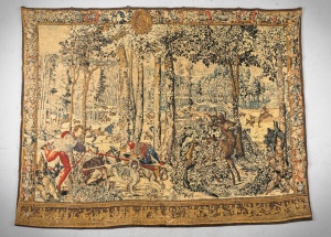 Старинный гобелен из серии «Охота императора Максимилиана» код.&nbsp;RM4165901