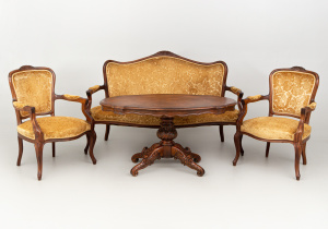 картинка Старинный комплект для гостиной салоне старинных вещей "Шебби" являющийся официальным дистрибьютором в России и Беларуси