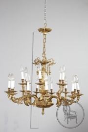 Старинная французская бронзовая люстра на 18 рожков код. BE4139746