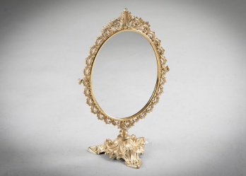 Старинное настольное зеркало из латуни код. RM4165610