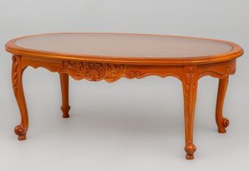 Старинный столик из бука с ротангом код. RM4101469