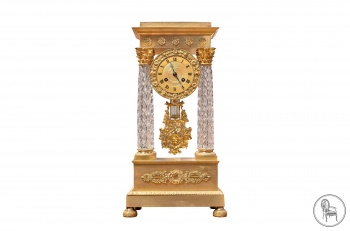 Старинные каминные часы с маятником в стиле Наполеон III код.&nbsp;VS76243