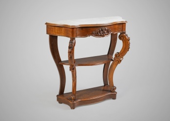 Антикварная консоль с мраморной столешницей код. RM4166075