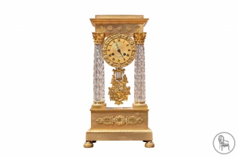 Старинные каминные часы с маятником в стиле Наполеон III код. VS76243