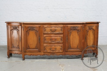 Антикварный дубовый комод изогнутой формы код. BE4165257