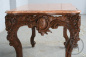 Антикварный стол из дуба с объемной резьбой и мрамором код. BE107348 фото 3