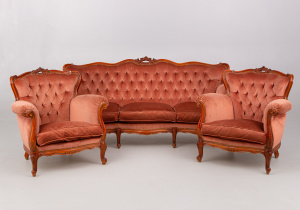 картинка Старинный комплект для гостиной салоне старинных вещей "Шебби" являющийся официальным дистрибьютором в России и Беларуси