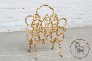 картинка Старинная бронзовая журнальная стойка салоне старинных вещей "Шебби" являющийся официальным дистрибьютором в России и Беларуси