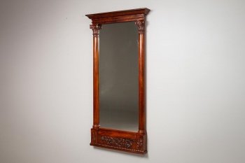 Антикварное зеркало из красного дерева в классическом стиле код. RM4101549