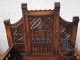 Антикварная дубовая скамья в готическом стиле с густой геральдической резьбой код. BE4096738 фото 1